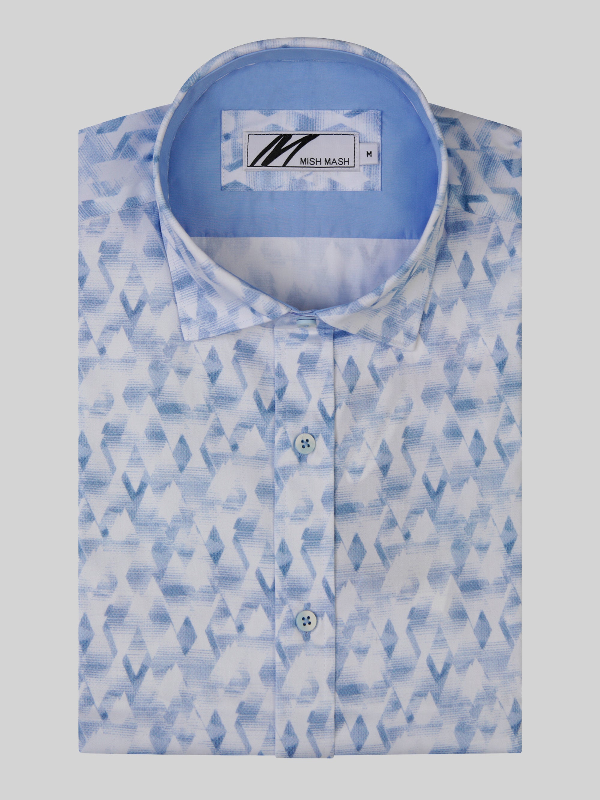 Anzio Sky & White S/S Shirt