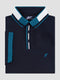 Dingo Navy Jersey Polo Outsize