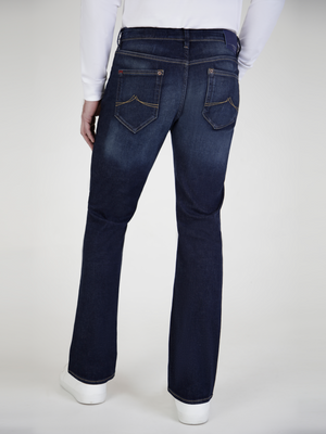 Bootcut (Flare) Fit Flex Active Dark Denim Jean