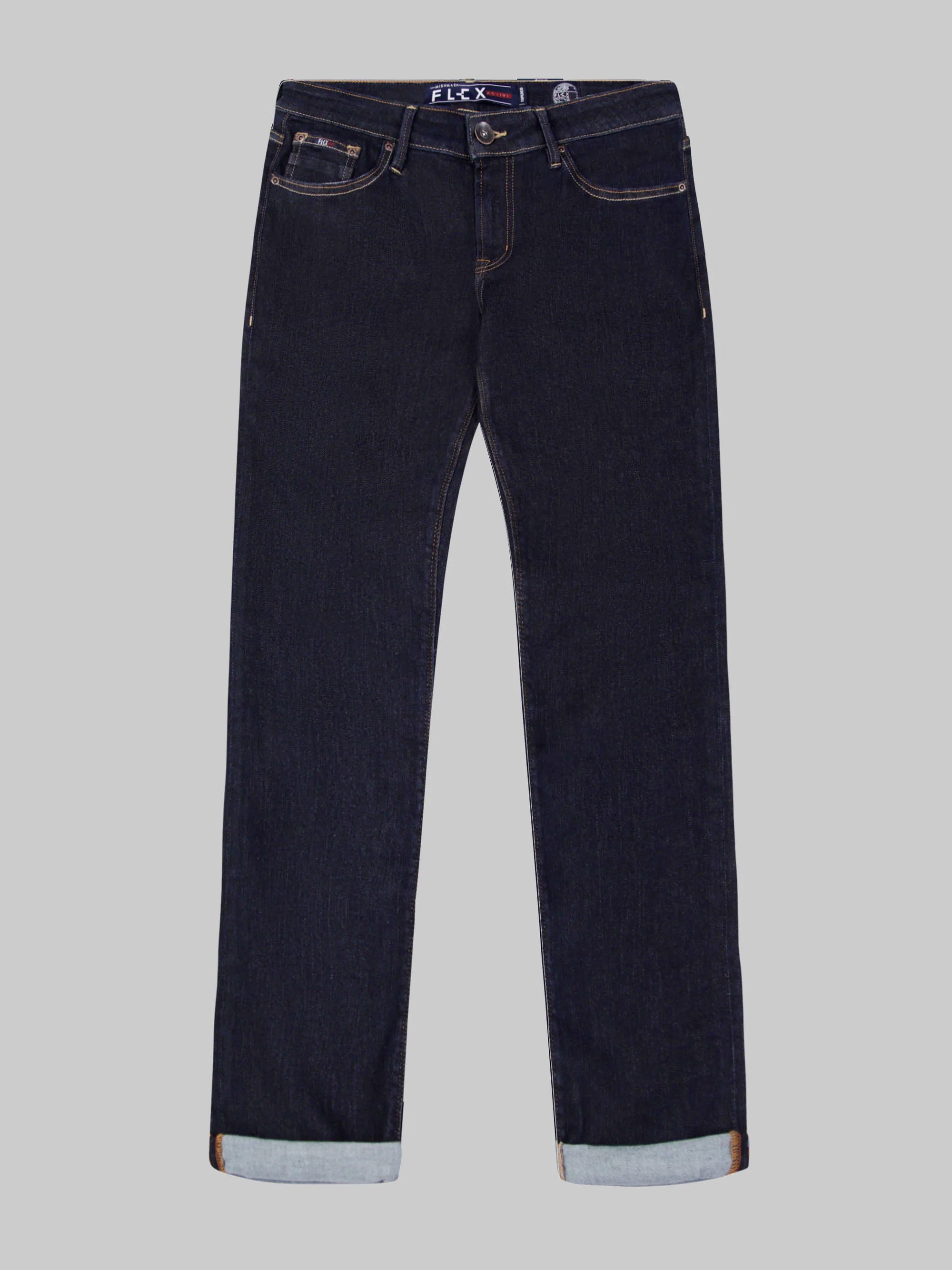 Straight Fit Flex Active Natural Denim Jean