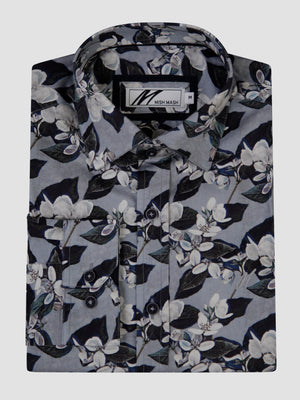 mens uk long sleeve floral shirt