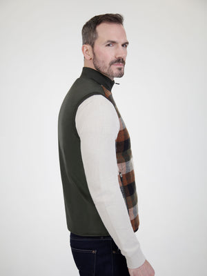 Sycamore Olive Check Gillet