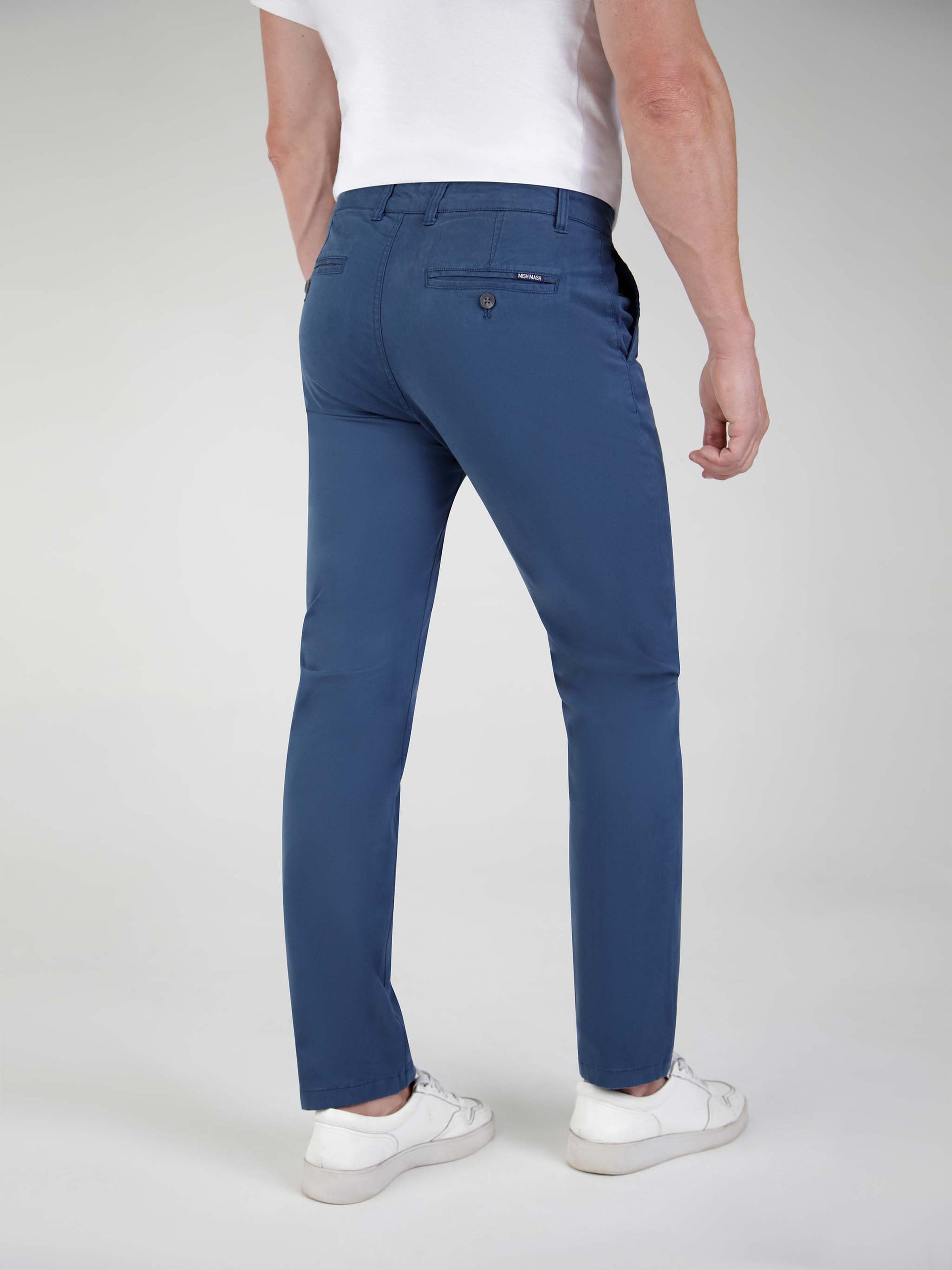 Tapered Fit Mid Stretch Casual Cotton Bromley Airforce Chino Trouser