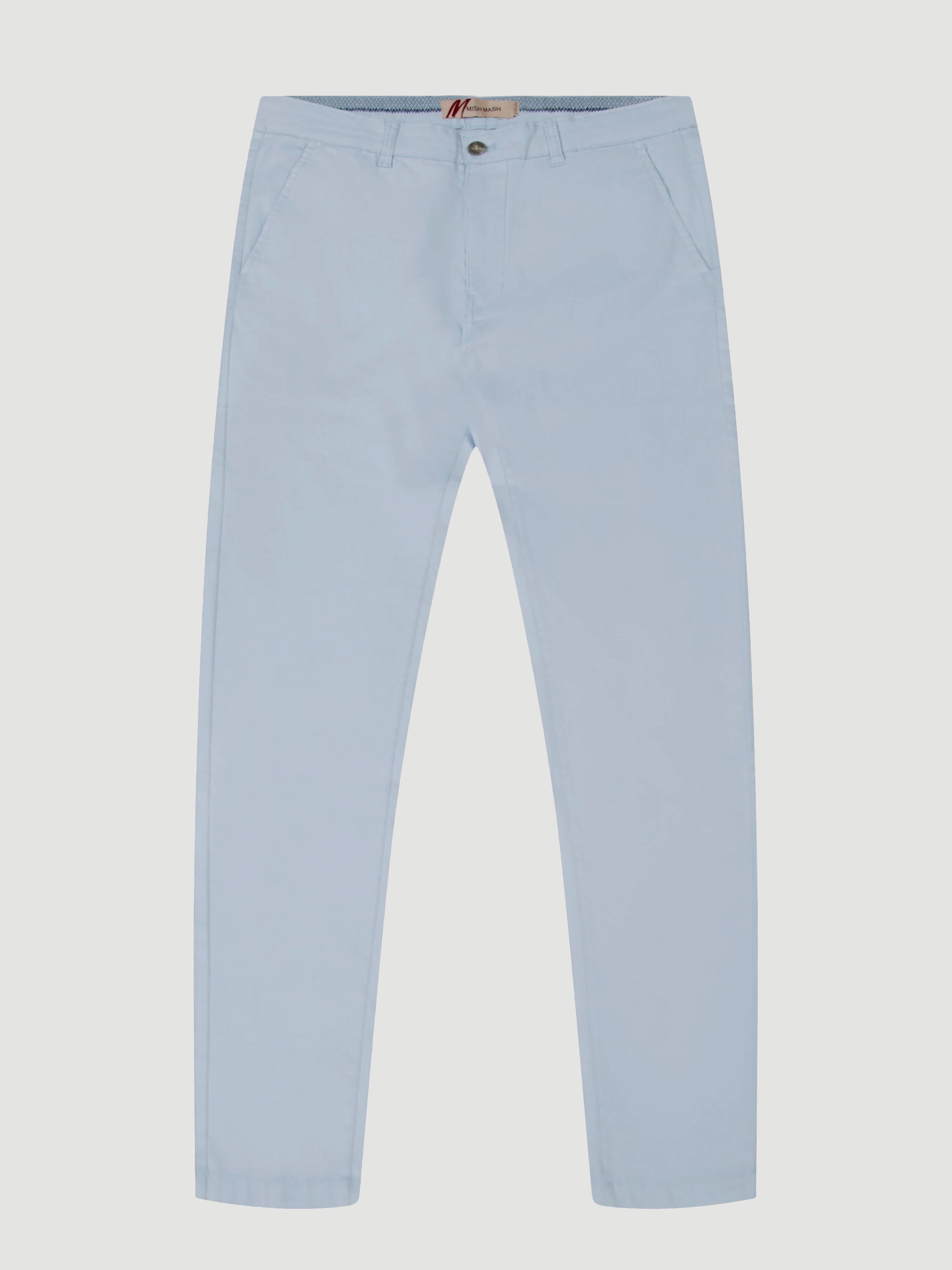 Tapered Fit Bromley Casual Sky Blue Chino Trouser