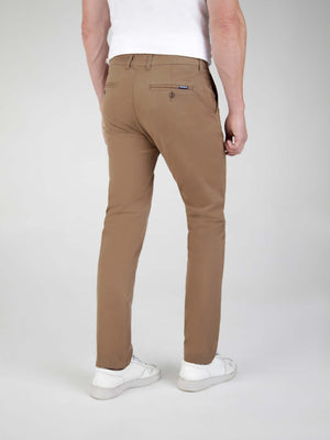 Tapered Fit Mid Stretch Casual Cotton Bromley Nutmeg Chino Trouser