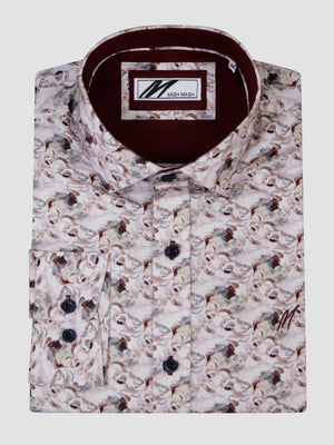 mens long sleeve patterned shirt