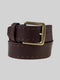 Leather Fixed Dark Brown Jean Belt