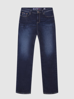 Straight Fit Flex Active Dark Denim Jean