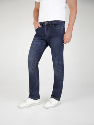 Straight Fit Mid Stretch Gabbro Dark Jeans