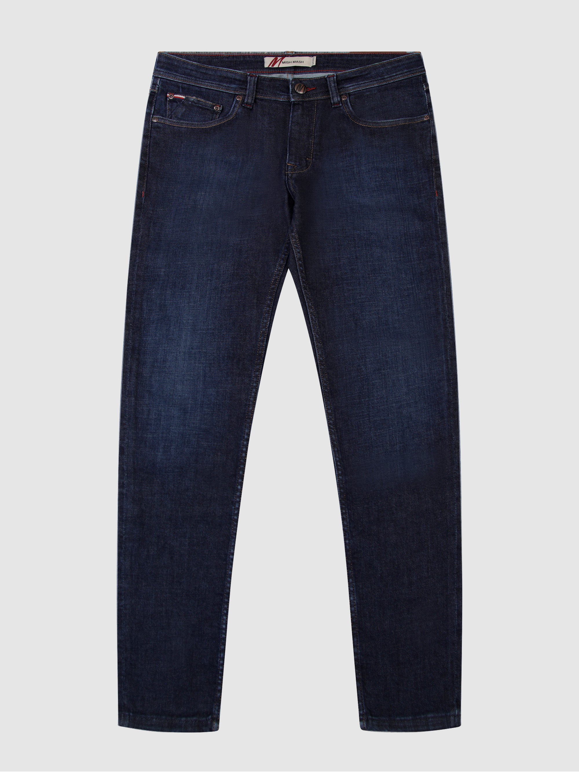 Tapered Fit Lazio Marine Dark Denim Jean