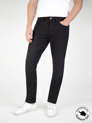 Tapered Fit Mirage Black Denim Jean