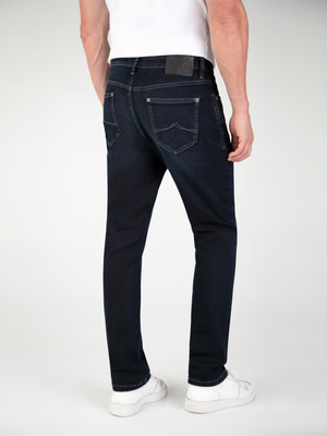 Straight Fit Mirage Blue Black Denim Jean