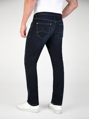 Straight Fit Mirage Blue Black Denim Jean