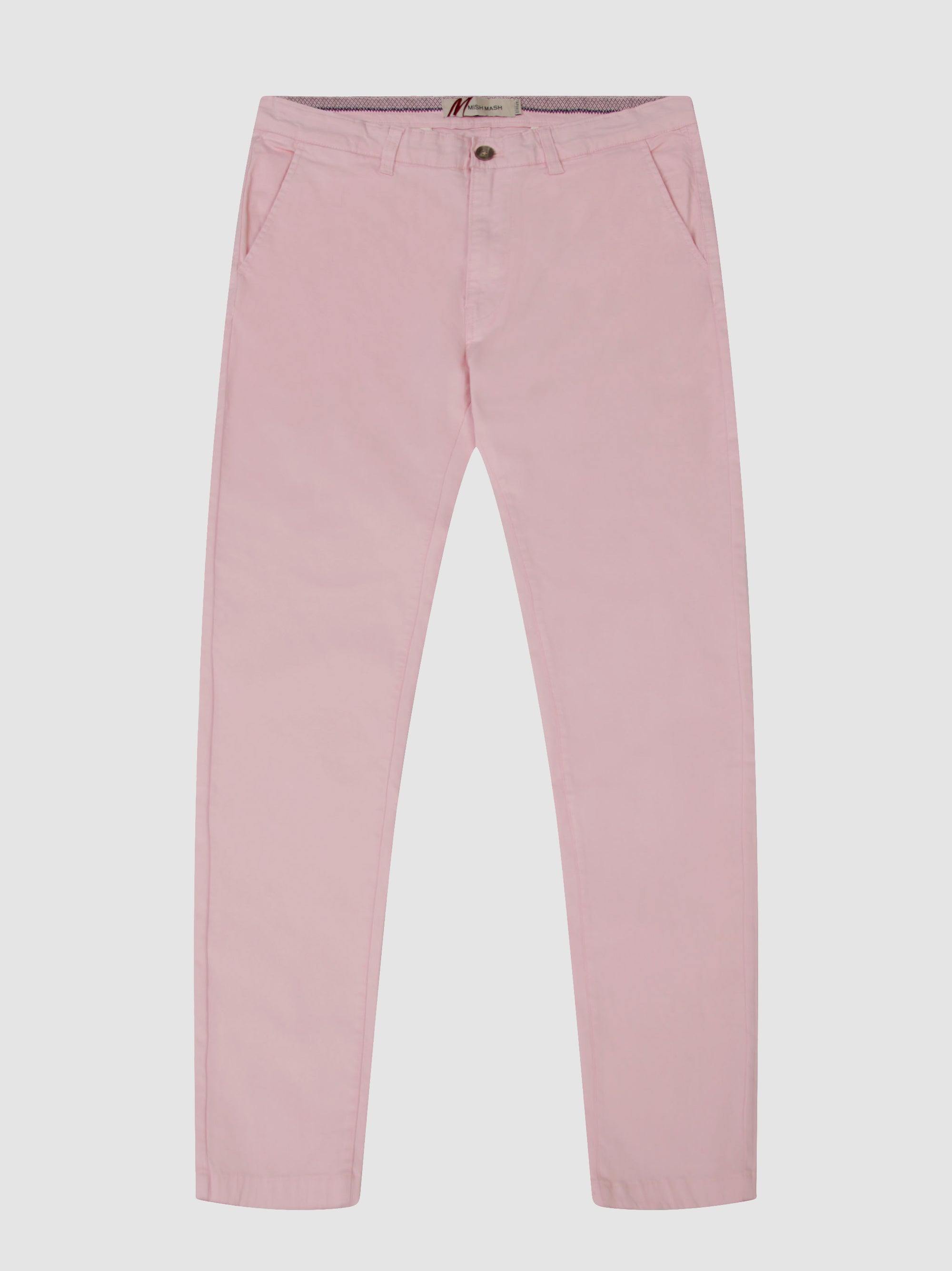 Tapered Fit Bromley Casual Pale Pink Chino Trouser