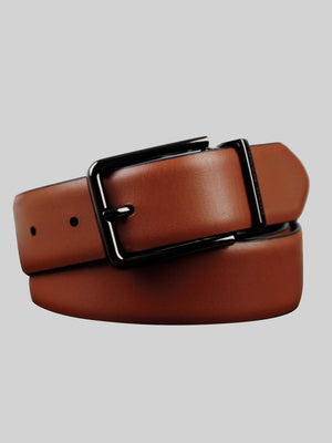 Leather Reversible Portland Black/Tan Jean Belt