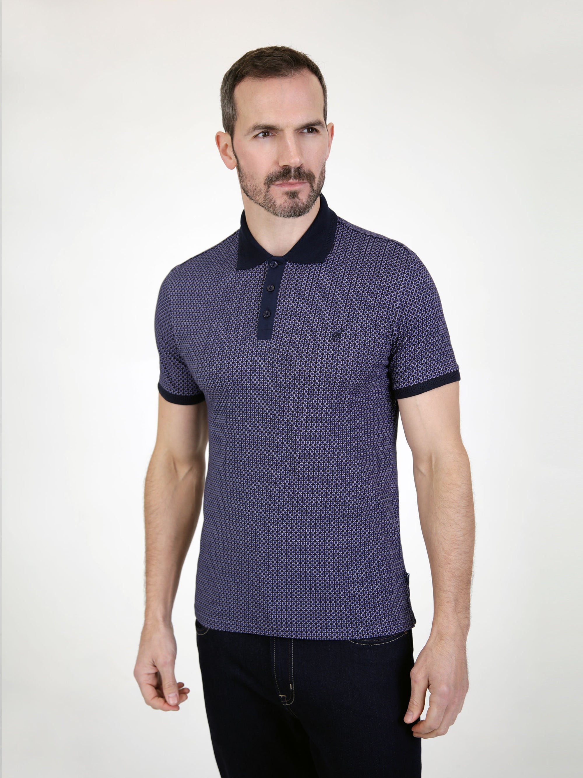 Sandbank Navy S/S Polo