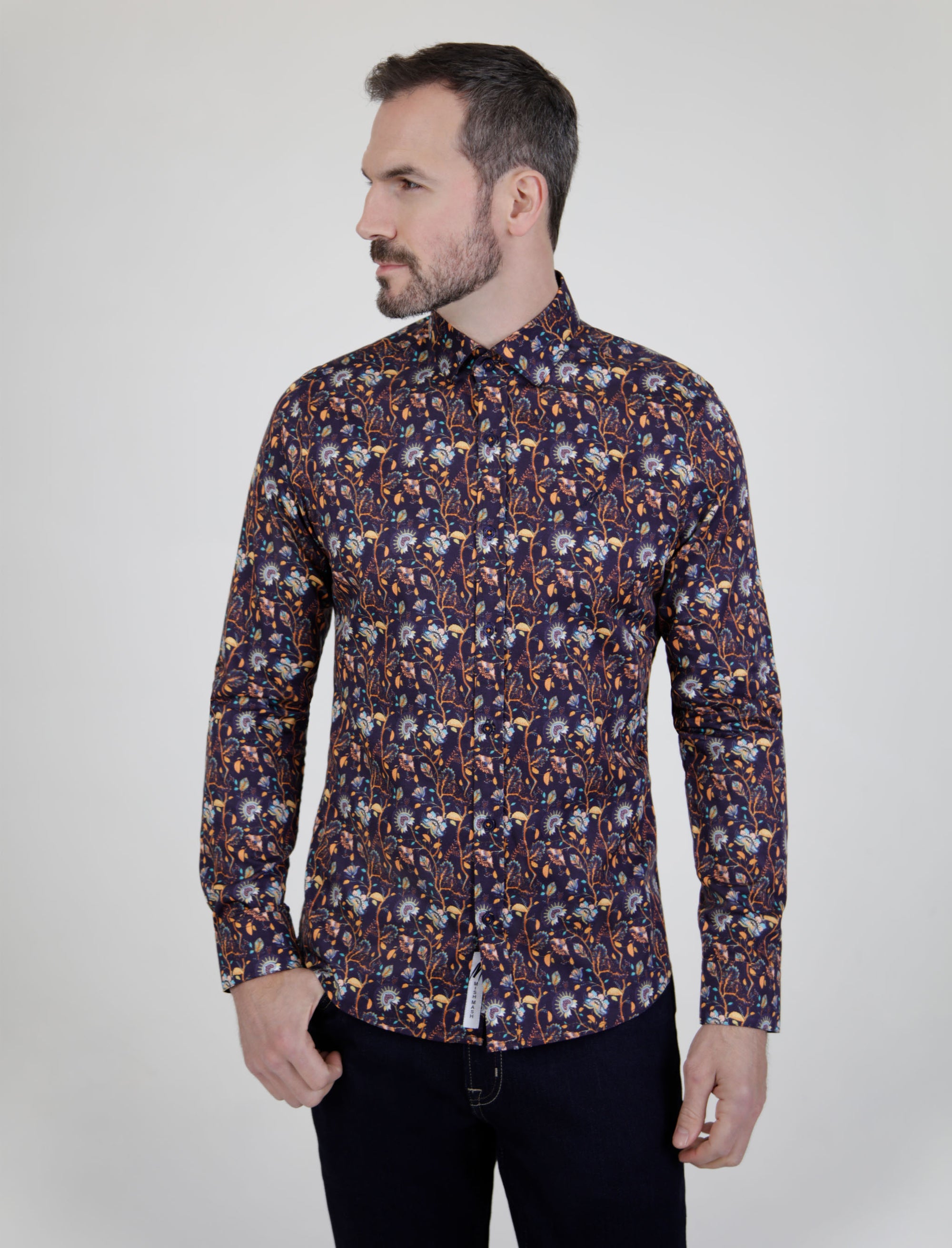 Scorch Navy Long Sleeved Shirt