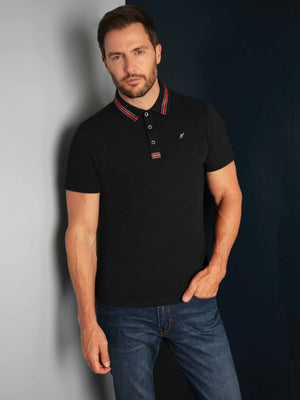 mens uk short sleeve navy polo