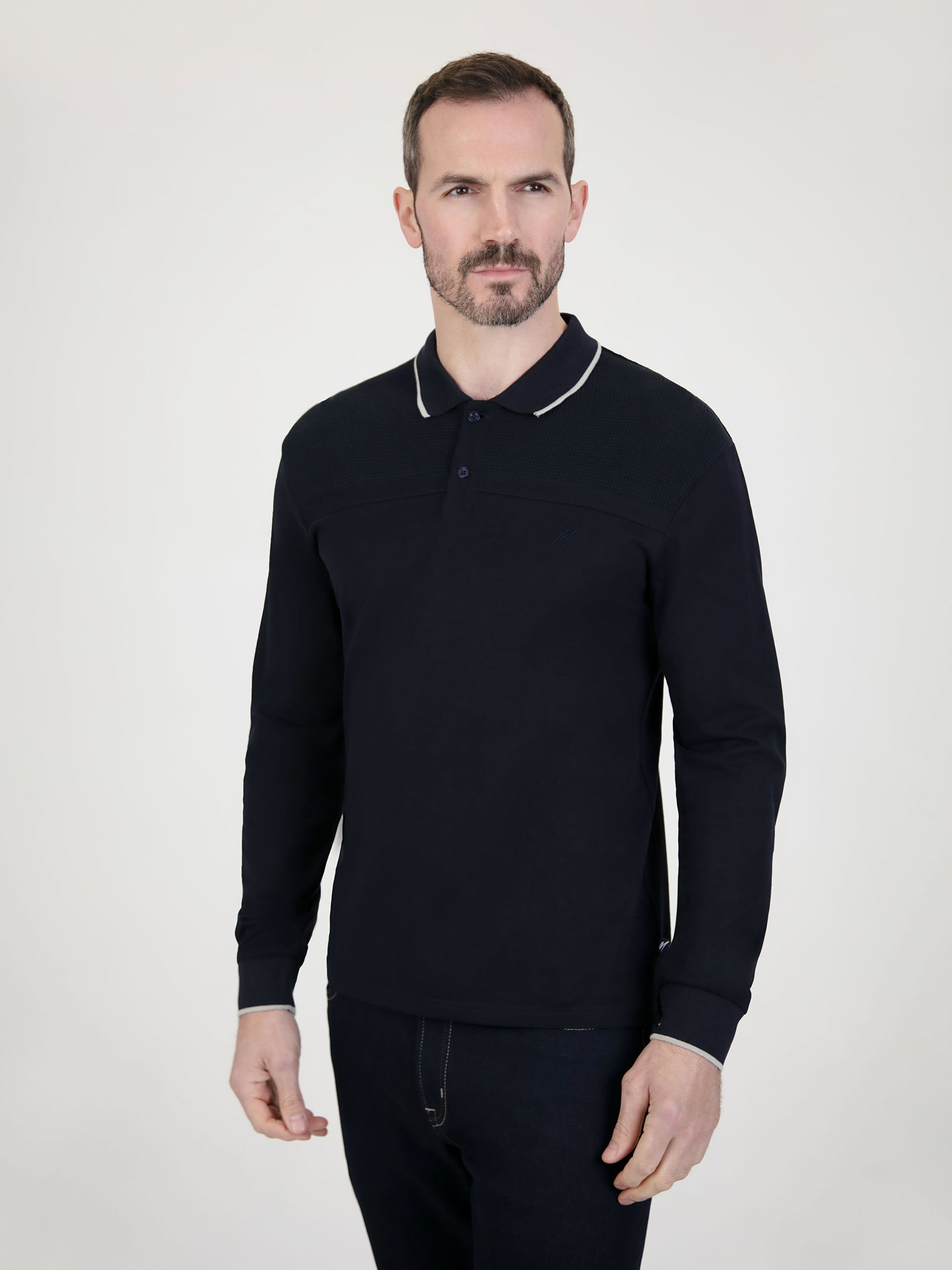 mens long sleeve polo uk