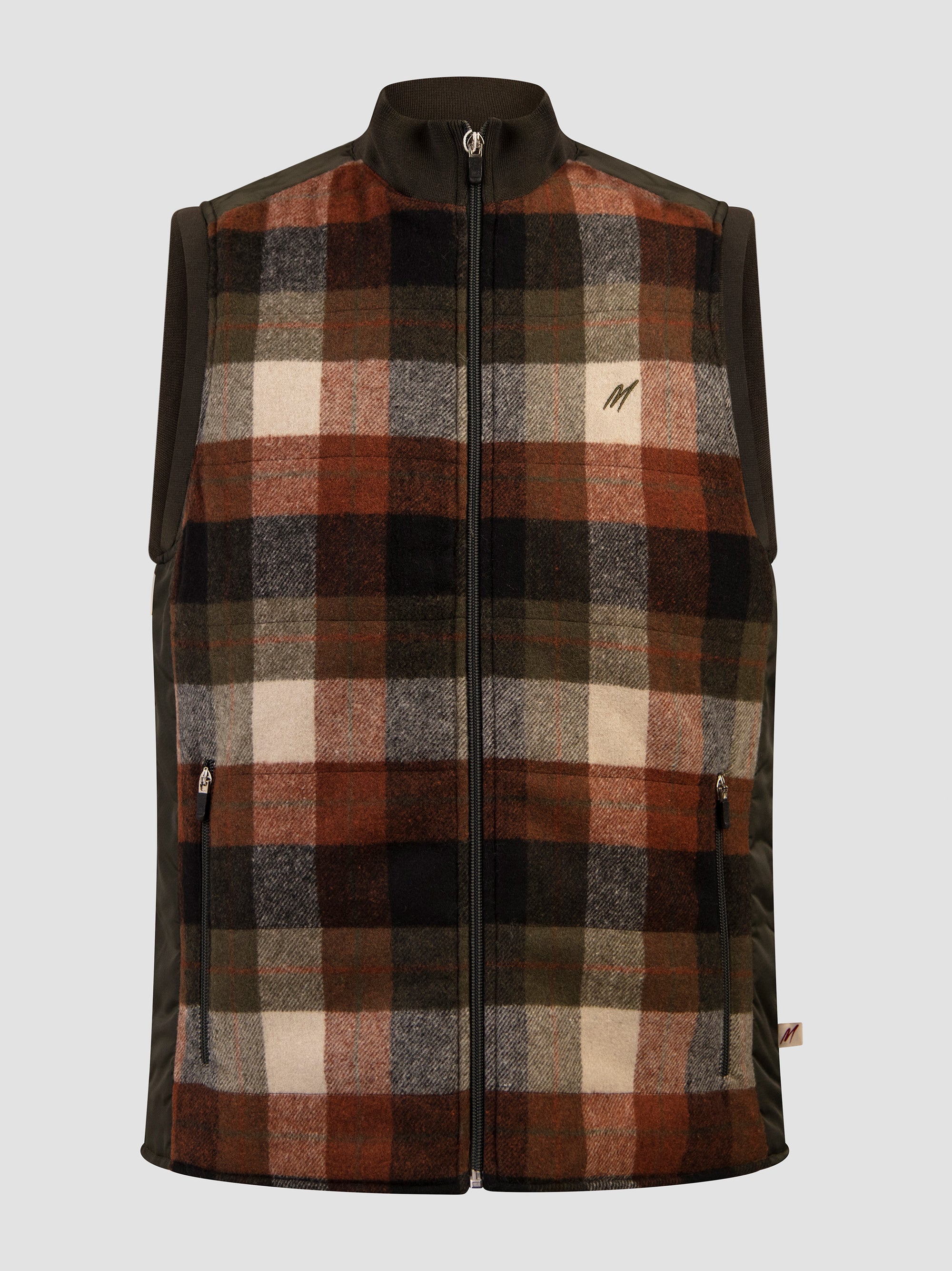 Sycamore Olive Check Gillet