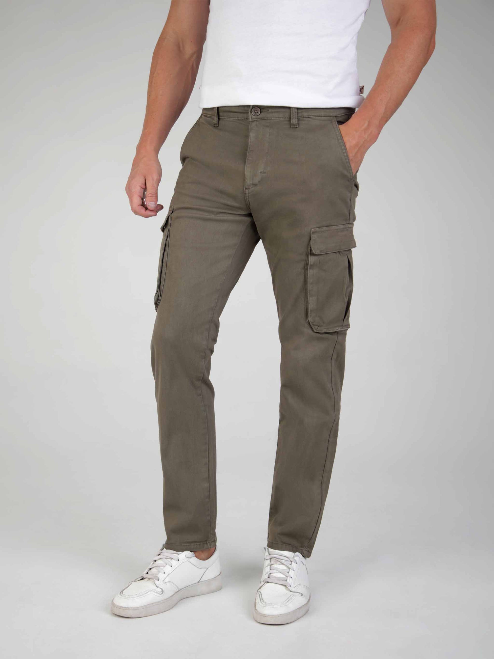 Tapered Fit Tiden Khaki Cargo Pant