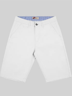 Mid Stretch Weymouth White Twill Short