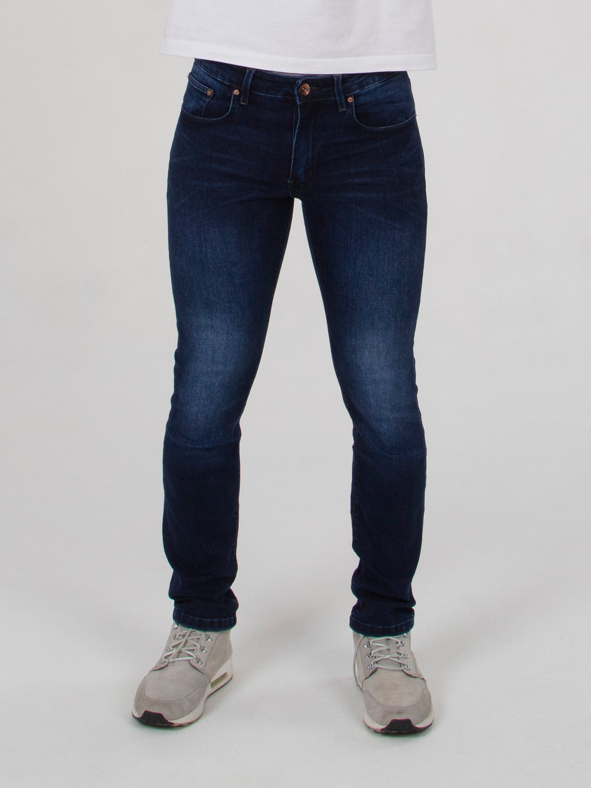 Slim stretch hyper flex indigo blue mens denim jean | Mish Mash ...