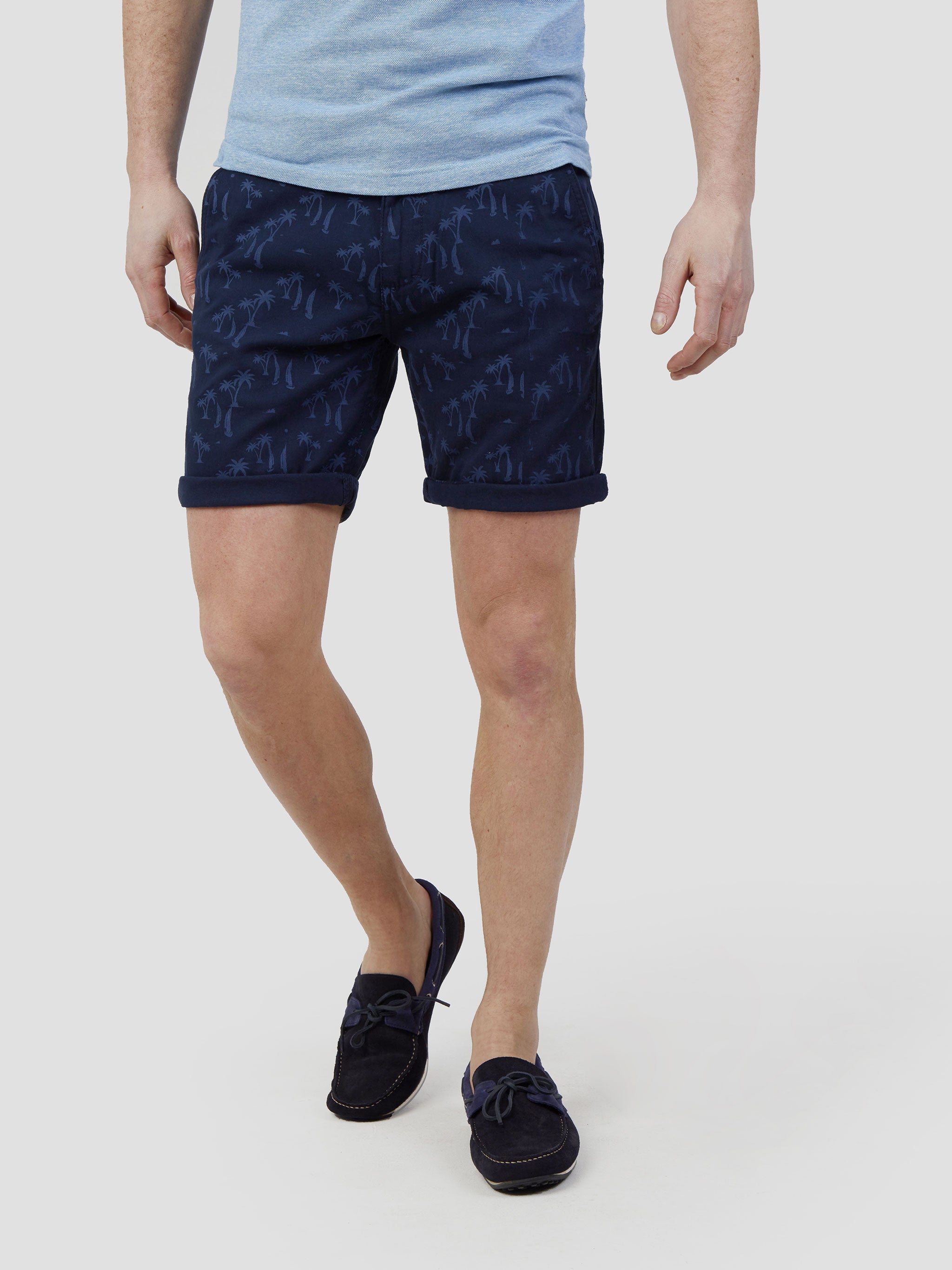 Printed store chino shorts